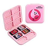 PERFECTSIGHT Game Card Case Compatible with Nintendo Switch & Switch Lite, 12 Game Holder Cartridge Case for Switch Game Cards and 12 SD Cards, Cute Compact Portable Game Storage Case Box (Kirby)