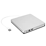 External CD DVD Drive, USB Type C Ultra Slim Portable CD DVD +/-RW Optical Drive Burner CD/DVD ROM Rewriter Writer Reader Compatible with Mac MacBook Pro Air OS PC Laptop-DoHonest X1