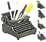 Bellaa Typewriter Pen Pencil Phone Holder Industrial Antiques Retro Shabby Chic Vintage Cup Desk Organizer Ideal Gift Writer Creative Office Classroom Home Study Library 21413