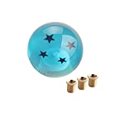 DEWHEL Blue 54MM DBZ Manual Gear Shift Shifter knob JDM 4 5 6 Speed 4 Star Round M12X1.25 M10X1.5 M10X1.25 M8X1.25