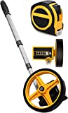 Scuddles Measuring Wheel Distance Measuring Wheel Measures Up to 10,000 in Feet Bonus 25 FT Tape Measure Perfect for Yards Lawns Or Any Surface