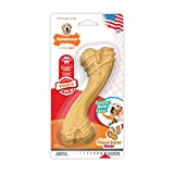 Nylabone Dog Toy Power Chew Dog Toy for Aggressive Chewers - Curvy Bone Dog Toy - Peanut Butter Large/Giant (1 Count)