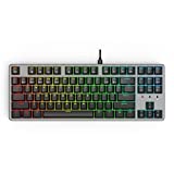 CIY X77 Hot-Swappable Mechanical Keyboard/RGB Gaming Keyboard/USB C/Anti Ghosting/N-Key Rollover/Compact Layout 87 Key/Detachable Magnetic Upper Cover/Wired Keyboard for Mac Windows