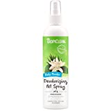 TropiClean Baby Powder Deodorizing Spray for Pets, 8oz - Made in USA - Helps Break Down Odors to Effectively Deodorize Dogs and Cats, Paraben Free, Dye Free