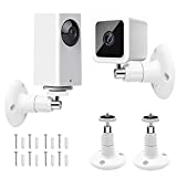 Gresur for Mount Wyze Cam Pan V2/Wyze Cam V3, 360 Degree Swivel Adjustable Mount for Wyze Cam V3/V2, Wyze Cam Pan and Other Indoor Outdoor Security Camera with Same Interface (2 Pack)