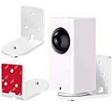 2 Pack Screwless Adhesive Wall Mount Compatible with Wyze Cam Pan V2 (2021 Release) &Wyze Cam Pan,2 Ways Installation VHB Stick On or Screws- Easy to Install, Full Tilt & Pan Function,No Drilling