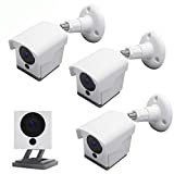 Wyze Cam Outdoor Mount, Upgraded Weatherproof Wall Mount for Wyze Cam 1080p HD Camera, Weather Proof 360 Degree Protective Adjustable Blink Mounting Bracket(White 3 Pack)