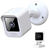 Wyze Cam V3 Camera Housing and Mounting Brackets,for wyze v3 Mount Indoor/Outdoor Video Security Accessories，Weatherproof Protective Shell and Adjustable Wall Mount Bracket, White 1Pack