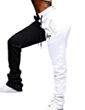 SEMATOMALA Women's Color Block Jogger Sweatpants Stacked Bell Bottom Drawstring Skinny Active Workout Pants Legging with Pockets WH1-S