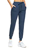 Libin Women's Joggers Pants Athletic Sweatpants with Pockets Running Tapered Casual Pants for Workout,Lounge, Navy Blue S