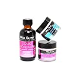 Mia Secret SECRET 2oz LIQUID MONOMER + 1oz CLEAR + 1oz PINK ACRYLIC POWDER NAIL ART