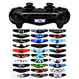 eXtremeRate 30 Pcs/Set Game Theme Mix Stickers Custom Light Bar Decal for PS4 All Model Controllers, Lightbar LED Stickers for Playstation 4 Controller
