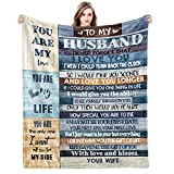 to My Husband Gifts Ultra-Soft Micro Fleece You are My Life Blanket Microfiber Fathers Day Blanket Luxury Blankets for Bedding Sofa and Travel (60"x50")