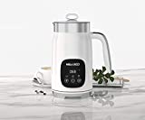 Hola Rico Milk Frother Electric Milk foam Maker and Steamer 14.1oz with Variable Temp, Smart Digital Display & Touch Control, Memory Function for Latte, Cappuccino, Warm Milk, Hot Chocolate