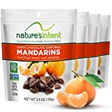 Nature’s Intent Dark Chocolate Covered Dried Fruit- Mandarin Oranges 3.5 oz. (4 pack) Gluten Free, Whole Food Snacks