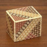 Bits and Pieces - Detailed Mosaic Secret Puzzle Box - 11 Step Solution - Wooden Money Brainteaser Secret Compartment Brain Game