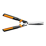 Fiskars PowerGear2 Hedge Shears - 23" Precision-Ground Low-Friction Coated Steel Blade - Gardening Tool with Shock-Absorbing Bumpers