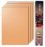 Smaid - Copper Grill Mat - Grill Mats Non Stick ，grill mats for outdoor gas grill - Reusable and Easy To Clean - Works on Gas , Charcoal , Electric Grill and More - 15.75 x 13 Inch
