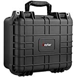 Eylar Tactical Hard Gun Case Water & Shock Proof with Foam TSA Approved 13.37 Inch 11.62 Inch 6 Inch Black (Black)