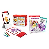 Osmo - Creative Starter Kit & Super Studio Disney Princess for Fire Tablet-Ages 5-12-Creative Drawing, Learn to Draw & Problem Solving/Physics-(Fire Tablet Base Included) 4 Educational Learning Games