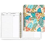 Meeting Notebook 2 Pack Business Planner in Tropical Palm Design (11 x 8.95 in, 2 Pk, 80 Sheets Each)