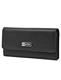 Nautica Money Manager RFID Women’s Wallet Clutch Organizer (Black (Buff))