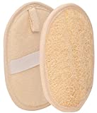 2 Exfoliating Loofah Pads body scrubber bath sponge, All-Natural Egyptian Bath & Shower Exfoliating washcloth and Loofa natural Sponge for Face, Back & Body, Eco Friendly and biodegradable Loufa.