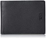TUMI Nassau Double Billfold Wallet - Features ID Window and 4 Card Pockets with RFID Lock for Men - Textured Black