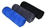 MAYOUTH Gym Towels for Men & Women Microfiber Sports Towel Set Fast Drying & Absorbent Workout Sweat Towels for Fitness,Yoga, Golf,Camping 3-Pack Gift Present