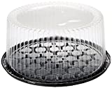 10-11inch Cake Double Layer Clear Cake Container Dome and Base Carry & Display Storage Box,1 Count (Pack of 4)