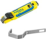 Jokari 70000 4-70 Cable Knife System for Round Cable Stripping with 28mm & 35mm Hooks, Yellow, Оne Расk