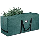 BALEINE 9 ft Christmas Tree Storage Bag, Heavy Duty 900D Oxford Fabric with Reinforced Handles and Dual Zippers Wide Opening, Extra Large Storage Container for Trees and Decorations (Green)