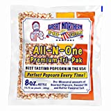 GREAT NORTHERN POPCORN COMPANY - Popcorn Packs, Pre-Measured, Movie Theater Style, All-in-One Kernel, Salt, Oil Packets for Popcorn Machines, 8 Ounce (Pack of 24)