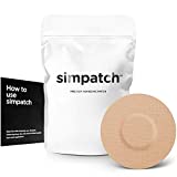 SIMPATCH – Adhesive Patch for Libre (25-Pack) – Waterproof Adhesive (Beige)