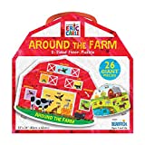 Briarpatch The World of Eric Carle Around The Farm 2-Sided Floor Puzzle, Multicolor