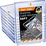 10 Pieces Magnetic Card Holder 35 PT Trading Cards Protectors Clear Acrylic Cards Protectors for Baseball Football Sports Card Trading Cards Game Card Storage and Display