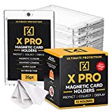 X PRO 35PT Magnetic Card Holder - [15 Pack] - Cleaning Cloth Included. Trading Card Protectors, | Baseball Card Protectors | Pokemon Card Protector | Sports Card Protectors | Sports Card Hard Case