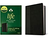 NLT Life Application Study Bible, Third Edition (Red Letter, LeatherLike, Black/Onyx)