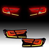 inginuity time LED Tail Lights For Honda Accord 10th Gen 2018 2019 2020 2021 2022 Animation DRL Sequential Indicator Rear Lamp Assembly (Starry Blackout)