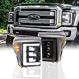 Morimoto XB LED Headlight Housing Upgrade, Fits 2011-2016 Ford Superduty, Plug and Play Replacement, DOT Approved LED Assembly with Switchback Sequential Turn Signals & UV Coated Lens (1x LF505-ASM)
