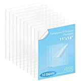 Acrylic Plexiglass Sheet Plastic Panels - 11x14 Inch Acrylic Sheet Clear Cast Plexiglass for Crafts, Wedding Sign, Painting and Picture Frames Glass Replacement - 10 Pack 0.04 Inch Thick