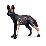 Rich Boxer African Wild Dog Figurine Realistic Plastic Lycaon Pictus Dog Figurine for Collection Science Educational Prop