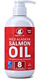 Salmon Oil for Dogs & Cats (8 oz) - Fish Oil Omega 3 EPA DHA Liquid Food Supplement for Pets, All Natural, Supports Healthy Skin & Coat, Joint & Bone Health, Natural Allergy & Inflammation Defense