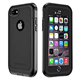 ImpactStrong iPhone 7/8 Case, Ultra Protective Case with Built-in Clear Screen Protector Full Body Cover for iPhone 7 2016 /iPhone 8 2017 (Black)