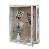 BECTSBEFF 11x14 Shadow Box Frame, Deep Shadow Box with Magnetic Door, Large Shadow Box Display Case with Glass, Memory Box for Flower Bouquet Keepsake Photos Awards Medals-White
