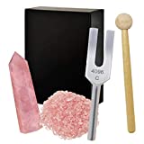 4096C Pink Crystal Tuning Fork Set to Purify The Chakra Meditation Ornament Set W4315 - Pink