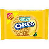 OREO Lemon Creme Golden Sandwich Cookies, Family Size, 20 oz