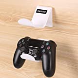 OAPRIRE Game Controller Holder Stand Wall Mount(2 Pack) for PS4 / Xbox One / Steam / Switch / PC Controller - Universal PS4 Xbox one Controller Accessories with Cable Clips - Stick on - White