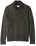 Amazon Brand - Goodthreads Men's Soft Cotton Shawl Collar Sweater, Washed Black, Large