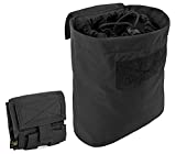 KRYDEX Molle Dump Pouch Roll-Up Drawstring Magazine Utility Pouch Folding Dump Bag (Black)